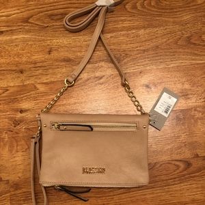 Kenneth Cole Reaction Nude Foldover Crossbody NWT